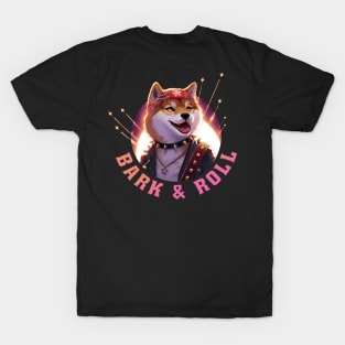 Rockstar Shiba: Bark & Roll T-Shirt